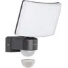 Oktaplex Lighting Cali Motion - Faretto LED per esterni con sensore di movimento, 30 W, IP65, 3000 K , proiettore da parete, luce bianca calda con funzione Master, colore antracite