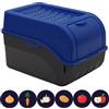 ARTECSIS® Contenitore per patate con coperchio, 4 kg, blu reale - Contenitore per verdure con 6 etichette