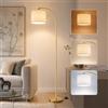 Seruno X Lampada Da Terra Ad Arco 157 cm, Testa Orientabile, E27, Oro