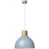 EXO LIGHTING - Lampada da soffitto VALAN celeste con portalampada E27 per interni IP20. Sospensione in stile nordico ideale per cucina, sala da pranzo e soggiorno