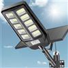 Adewalk 1000W Lampione Solare Led Esterno con Telecomando, IP67 Impermeabile Lampada Stradale Solare con Sensore di Movimento, 6500K Super Bright Lampioni da Giardino Esterno Solari per Garage Strada