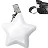 kivrimlarv Luce automatica per borsa, luce notturna per esterni, portachiavi a forma di cuore a forma di stella, lampada con sensore automatico | per compleanno, San