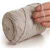 MeriWoolArt® Corda di Cotone per Macramé da 2 mm x 250 m, Riciclata, Ideale per Creare Appendi Piante, Gioielli, e Borse all'Uncinetto