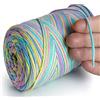 MeriWoolArt® Corda di Cotone per Macramé da 2 mm x 250 m, Riciclata, Ideale per Creare Appendi Piante, Gioielli, e Borse all'Uncinetto
