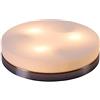 Globo soffitto al nichel-mat, opale, d300, h: 65, escl. Illu 3xE27 40w 230v