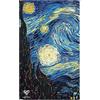 love print PLAID ARTE LA NOTTE STELLATA DI VAN GOGH (70 X 100 cm)