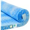 MKS Dream Komfort - Topper in memory foam, 90 x 200 cm, 5 cm, con rivestimento traspirante, comoda schiuma ad alta densità H3/H4, per materassi con effetto rinfrescante e perfetta adattabilità al