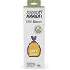 Joseph Joseph IW7 - Sacchetti immondizia ecologici in plastica riciclata, sacchetti per rifiuti da cucina con manici a coulisse, extra resistenti - Confezione da 20, 20 litri, grigio