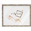 VIVAN Cornice per Poster in Legno con PLEXIGLASS E Retro, Argento Ossidato, Formato Immagine A3