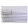 Creative Scents Asciugamani con punta delle dita (28 x 45,7 cm) - Set di 4 asciugamani extra assorbenti in 100% cotone - Finitura morbida in velluto - Splendido bordo in pizzo - Lavabile in lavatrice