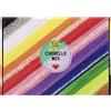 folia 778709 - Mix di ciniglia JUMBO BUNT, 700 scovolini in 13 colori, tra cui argento e iridescente, 30 cm x Ø 4-8 mm, filo di ciniglia per lavori di artigianato e decorazione