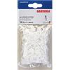 Gardinia Guida a Scatto in ABS, 50 Pezzi, Colore: Bianco, unità