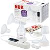 NUK Tiralatte elettrico Soft & Easy | Coppe morbide 100% silicone | Piccolo, leggero e silenzioso | Batteria ricaricabile per il trasporto | Coppe da 24 mm e 27 mm | 1 x Biberon Perfect Match