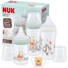 NUK Confezione biberon Perfect Match | 0-6+ mesi | Si adatta al palato del bambino | 3 biberon anti-colica e ciuccio Space Soother | Senza BPA | Disney Winnie the Pooh | 4 pezzi