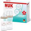NUK Perfect Match Biberon | 3+ mesi | 260 ml | Biberon anti-colica | PP | Indicatore di controllo della temperatura | Scimmia | Confezione da 2