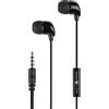 Music Sound | AURICOLARI Fullcolor In-Ear | Auricolari con Filo e Microfono - Jack 3.5 Mm - Colore Nero