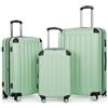HAUPTSTADTKOFFER - Spree - Set di 3 Valigie Trolley rigido TSA 4 ruote ABS, (S, M, L) menta