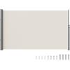 VEVOR Tenda Laterale Retrattile, Schermo Privacy Esterno Giardino Balcone Terrazza 180x300 cm, Frangivista Retrattile Poliestere 180g Impermeabile, UV30+ Paravento Divisorio per Cortile Balcone Beige
