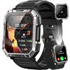 Blackview Smartwatch Uomo, Smartwatch Militare Uomo Fitness con Chiamate Bluetooth,2.01" Orologio Intelligente 112+ Modalità Sportive/900 mAh/Sonno/Cardiofrequenzimetro/Torcia/Bussola per Android IOS