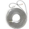 keephifi 2m Cavo 2 pin 3,5 mm 2 metri cuffie per IEM KBEAR ST12 Plus - 2M Cavo di prolunga per cuffie intrecciato 4N OFC a 8 fili, 2 metri cuffie, 2 pin 3,5 mm, per KZ ZST/ZS10/AS10(grigio, 2PIN-S)