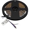 Parama Striscia LED RGBW 24V 5m tagliabile ogni 10cm 18W/m multicolore + luce naturale 4000K
