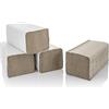 Papierhandtücher 5000 asciugamani in carta 1 Veli 25 x 23 cm Natura Crêpe portasciugamani asciugamani di carta ZZ-fold una volta asciugamani