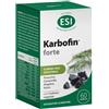ESI, Karbofin Forte, Integratore Carbone Vegetale Gonfiore, Elimina i Gas Intestinali e Regolarizza l'Attività Intestinale, Con Finocchio, Camomilla e Anice, Vegan, Senza Coloranti, 60 Naturcaps