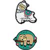 Legami - Set di 2 Adesivi in Metallo, 3,2x2,5 cm, Monouso, Cutie, da Attaccare sul Diario, Smartphone ed Altri Accessori, Take it Easy, Adesione Completa dopo 10 Minuti