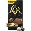 L'Or Capsule Caffè Espresso Forza - 100 Capsule - Intensità 9