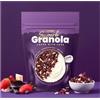 Prozis Superb Granola Açaí, Fragola e Cioccolato Bianco 250 g | 73% Meno Zuccheri, Senza Conservanti, Senza OGM, Alto Contenuto di Fibre, Vegano