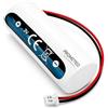 prometeo electronics Batteria CR17450 3V 2200mAh con Connettore per Telepass BR1 TLPDM03