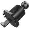 Mooff Clip universale nera per staffa mobile, clip per bocchetta dell'aria, per la maggior parte dei supporti per telefono da auto, supporto per cellulare, con giunto sferico, diametro 17 mm, clip per