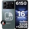 DOOGEESmart Note 56 Pro Android Smartphone 16, 6150mAh, 6.56 Inch HD+ 90Hz IPS, 32GB + 128GB/2TB TF, 13MP+8MP, 4G Mobile Phone Offer Smartphone, 8.45 mm Ultrathin, Dual SIM/Octa Core/Face ID/GPS green