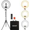 NEEWER RB18B Luce Anulare 18, Illuminazione Wireless Professionale a Bordo | Con Treppiede, 45W 2900K-7000K CRI97+, Batteria 14,4V 3500mAh, per Selfie, Video, Trucco, Studio, Streaming e Fotografia