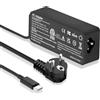LTBSTOYE Caricabatterie per laptop USB C da 65W 45W Compatibile con Lenovo ThinkPad Yoga HP Chromebook Dell Latitude XPS Asus Acer Samsung Google, adattatore di alimentazione per ricarica rapida Type C