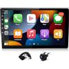 Loddery 4+64G 2 Din Android 13 Autoradio Stereo per Citroën Berlingo 2 2008-2019 Peugeot Partner con Carplay Android Auto, 10,1 pollici Touch Screen Radio Lettore Multimediale con navi GPS DAB+ FM SWC