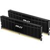 PNY MD16GK2D4320016LP, Kit di Memoria per PC 16GB (2x8GB) XLR8 Gaming RAM DDR4 3200MHz Low Profile, Nero
