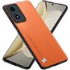 RankOne Custodia Compatibile con Motorola Moto E14 / G04S / G04 / G24 / G24 Power (6.5) Cover Case - Arancia