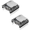 Helweet Mini Lettore MP3, MP3 Mini Lettore Modulo, Dfplayer Mini Modulo, 2 Pezzi Audio Scheda di decodifica Vocale, Supporto per Scheda TF e Chiavetta USB IO/Porta seriale/AD, Compatibile con Arduino