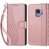 KENHONER Custodia per Samsung Galaxy S9 Cover, Oro rosa