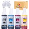 NEXTPAGE T664 664 Inchiostro compatibile con Epson T6641 T6642 T6643 T6644 Bottiglia di inchiostro di ricarica per Epson EcoTank ET-2500 ET-2550 ET-2600 ET-2650 ET-4500 ET-14000 L396 L396 L3 050 L3060