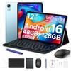 Easerush P12 Tablet 12 Pollici 2.4K Tablet Android 16,120Hz,48GB+128GB/2TB TF,Blu