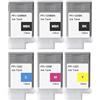 OGOUGUAN Teland PFI120 pfi-120 Set di 6 cartucce d'inchiostro compatibili per Canon PFI-120, 130 ml, per Canon iPF TM-200, TM-205, TM-300, TM-305(130ml) 2MBK/BK/C/M/Y