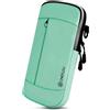 ONEFLOW Urban Sling - Custodia a tracolla per Google Pixel 11 Pro Fold, custodia da cintura e bracciale, per cellulare con portafoglio, per uomo e donna, verde menta