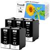 Yowell 5x Cartucce Compatibili con Epson 27XL nere