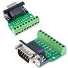 Oiyagai 2Pz Connettore Adattatore Piastra DB9 M1 Maschio con Dado a Scheda di Terminale