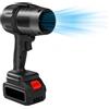 TICFOX Soffiatore Turbo Jet, Soffiatore ad Aria per Auto, 800W 35000giri/min ventilatore turbo jet potente con regolazione continua della velocità e ugelli per giardino, foglie, neve
