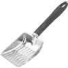 Huvqianu Setaccio per cenere del, paletta per carbone in metallo, design in acciaio inossidabile, 32,5 x 10,7 cm, per la manutenzione del braciere, strumento per la pala del carbone, ideale per