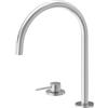 Newform - N21 set miscelatore lavello con bocca tonda girevole [cromo spazzolato] - 71721.31.028
