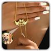 Handmade Zampa Angle ala foto Projection Collana argento sterling 925 Personalizzato Collana di foto Pendente commemorativo per animale domestico persona amata personalizzato Festa della mamma